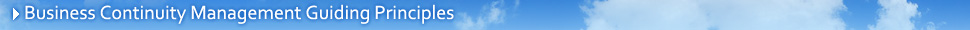 Business Continuity Management Guiding Principles