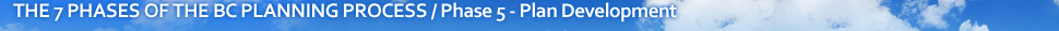 The 7 Phases of the BCP Process / Phase 5 - Plan Development 
